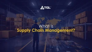Illustration showing what is supply chain management process